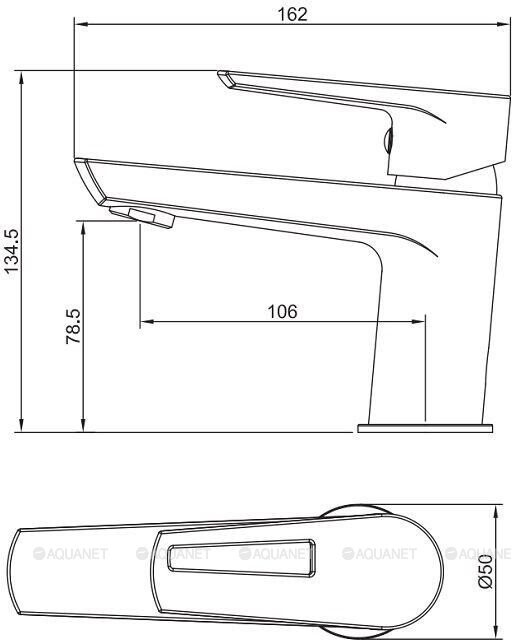 Aquanet Logic AF320-10С смеситель для раковины хром