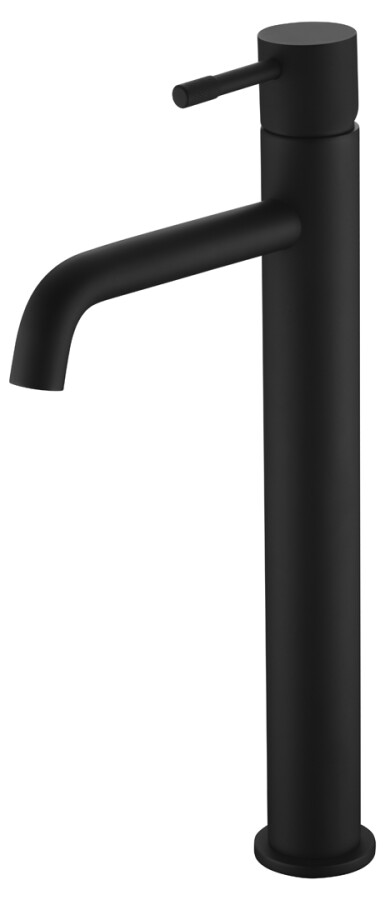 Смеситель для умывальника высокий Boheme Uno Черный матовый 462-B