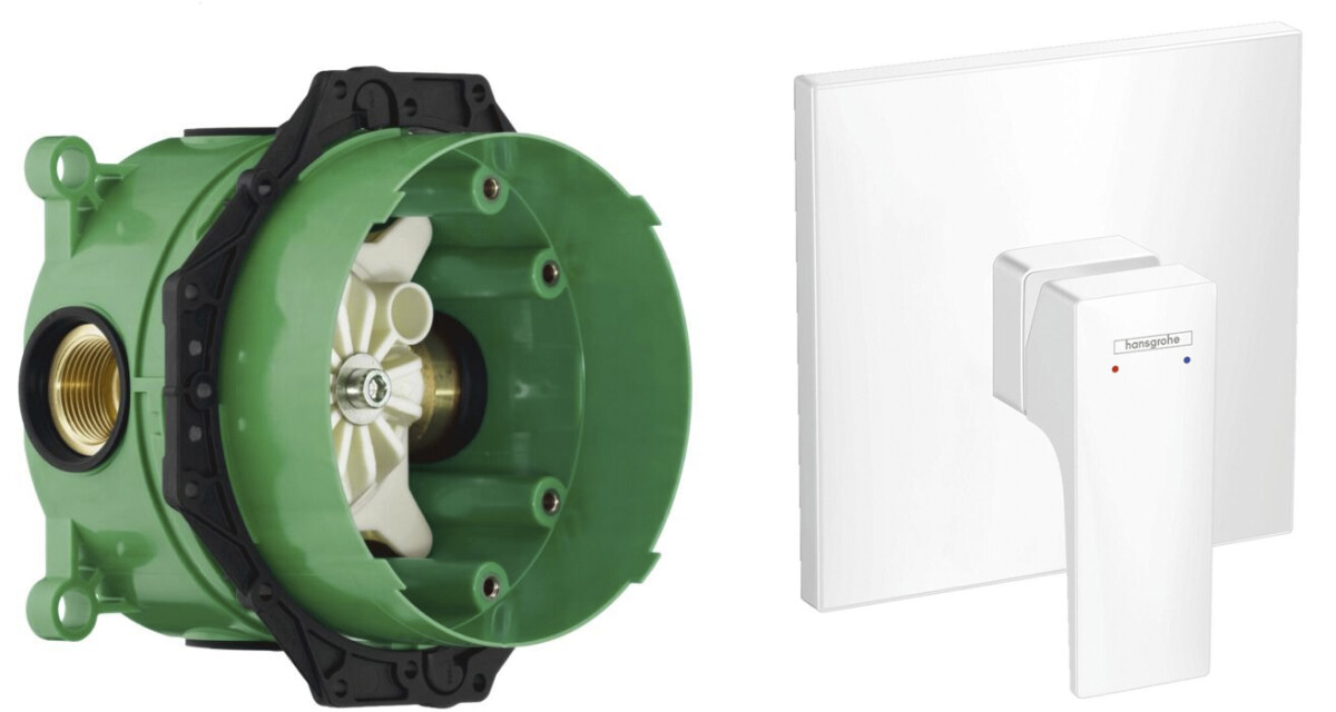 Hansgrohe 32565700S Set HG Metropol смеситель для душа скрытый монтаж (32565700+01800180), матовый белый