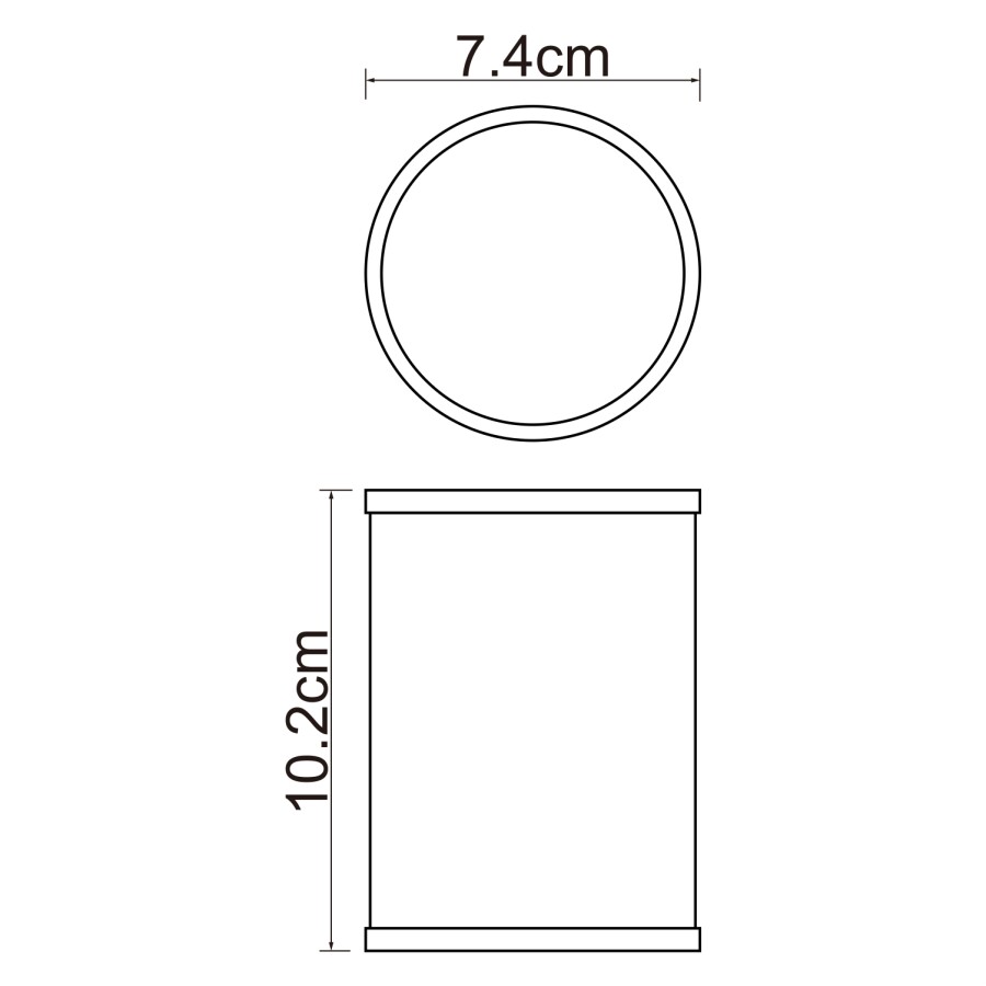 WasserKRAFT Rossel K-5728 стакан для зубных щеток