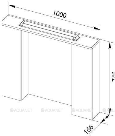 Зеркало-шкаф Aquanet Тиана 100*74 венге 00172679