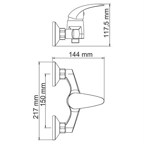 WasserKRAFT Isen 2602 смеситель для душа хром