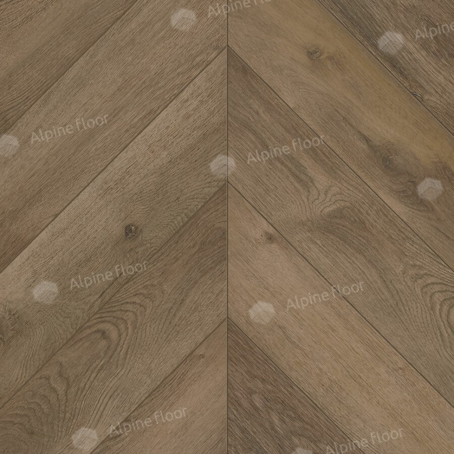 Alpine Floor Chevron Alpine SPC ламинат Дуб Насыщенный ЕСО 18-4 600х127х5 mm
