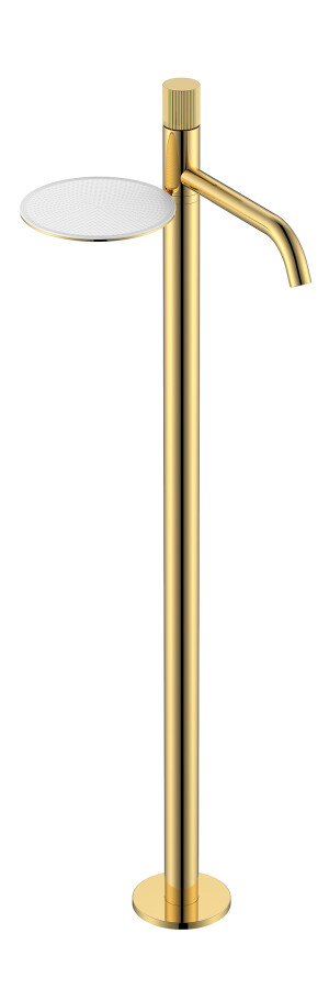 Смеситель для раковины напольный Boheme Stick ручка Linea Gold 120-GG.3