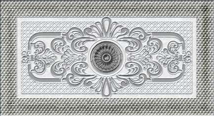 Плитка настенная 353 Eurotile Eclipse Grey Декоративная вставка 9x16