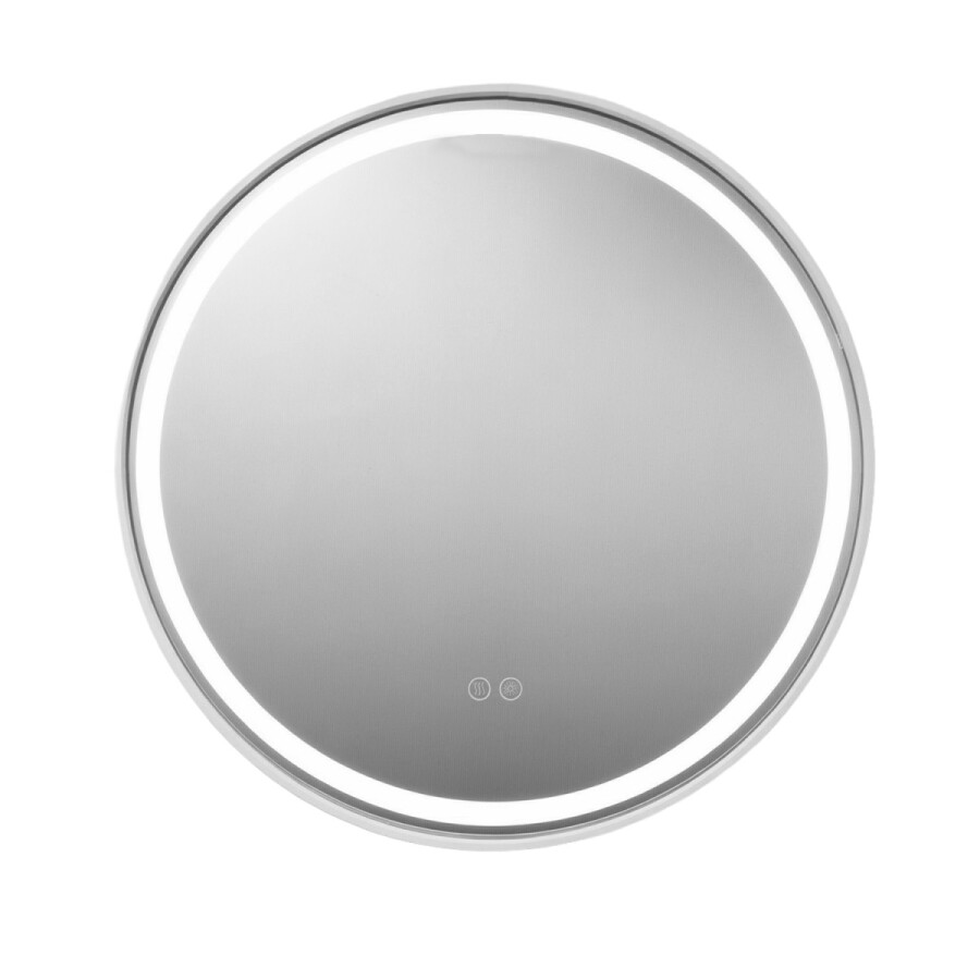 Зеркало с подсветкой в ванную Azario Брэд 600х600х30 цвет белый матовый АZ-LED012425