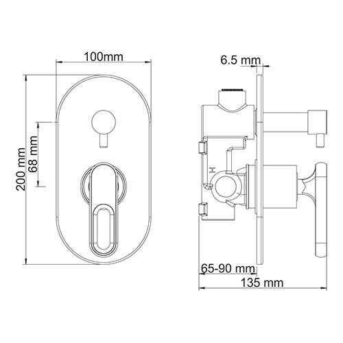 WasserKRAFT Kammel 1841 смеситель для ванны хром