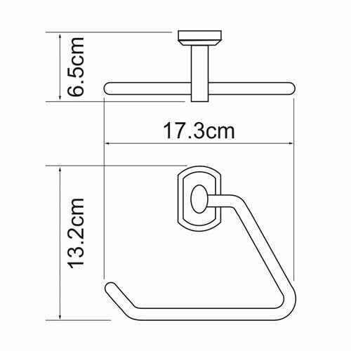 WasserKRAFT Oder K-3061 полотенцедержатель хром