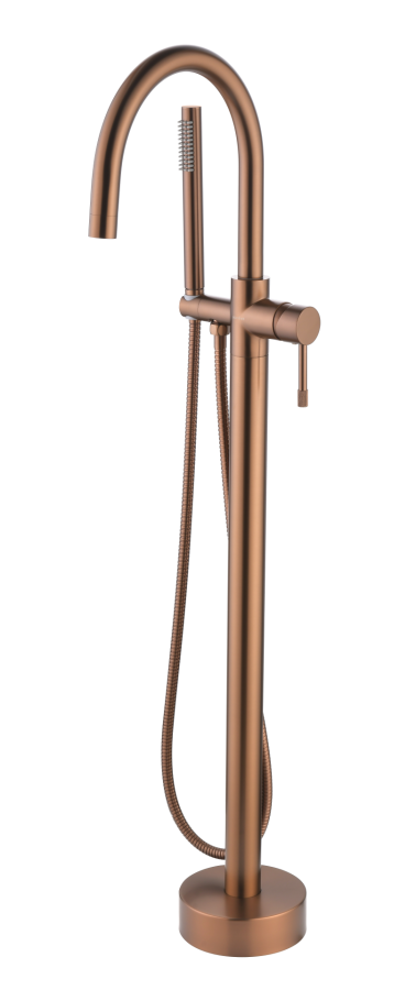 Смеситель для ванны напольный Boheme Uno Copper Brushed 469-CB