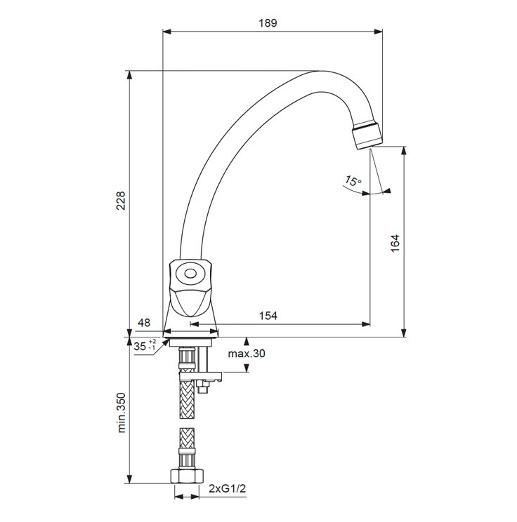 Vidima Practice BA227AA смеситель для раковины