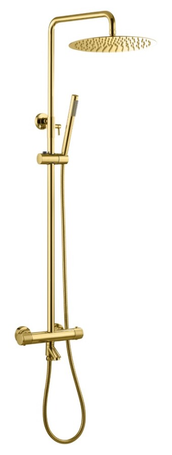 Душевая стойка Boheme Uno с термостатом Gold 468-T-G