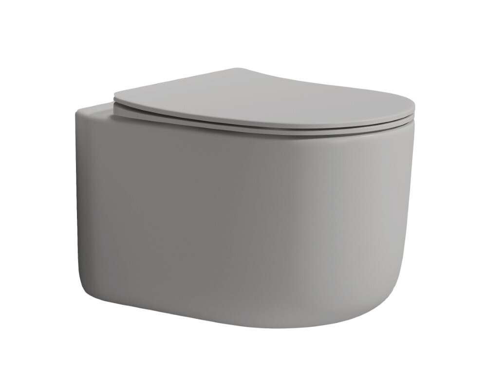 Унитаз подвесной Boheme Flow Luna c крышкой, Торнадо 969-SET-L