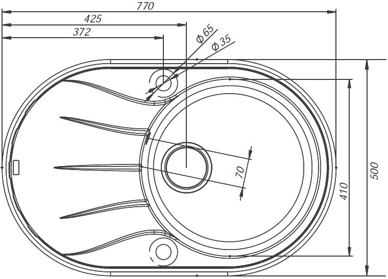 Iddis Kitchen G K12G771i87 Мойка кухонная