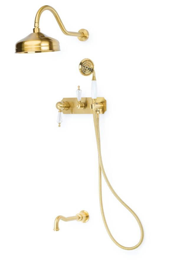 Душевая система с изливом Boheme Medici смесители Бронза с прозрачным Swarovski 308-SW