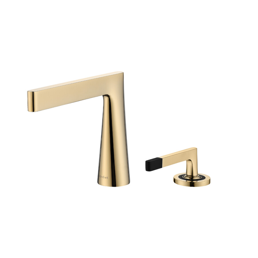 Смеситель для раковины 2х-позиционный Boheme Duo Gold 161-G