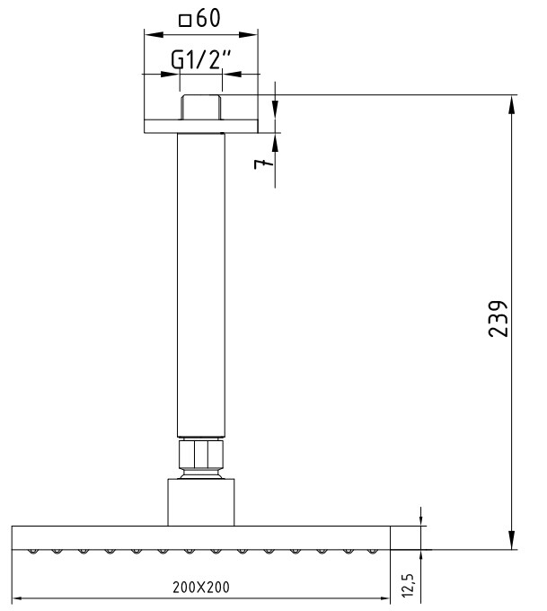 E.C.A. Tiera 102145032C1EX верхний душ