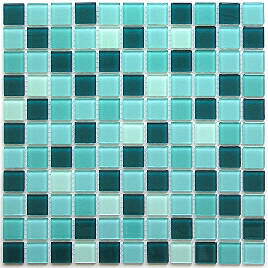 Bonaparte Maldives 30х30 см мозайка стеклянная зелено-голубая