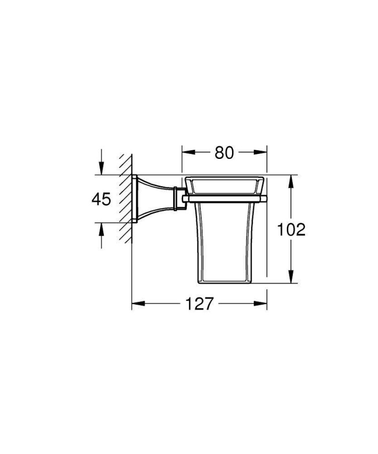 Grohe Grandera 40626IG0 стакан для зубных щеток хром/золото