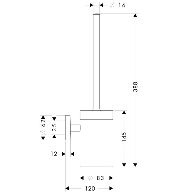 Hansgrohe 40522000 Logis с держателем