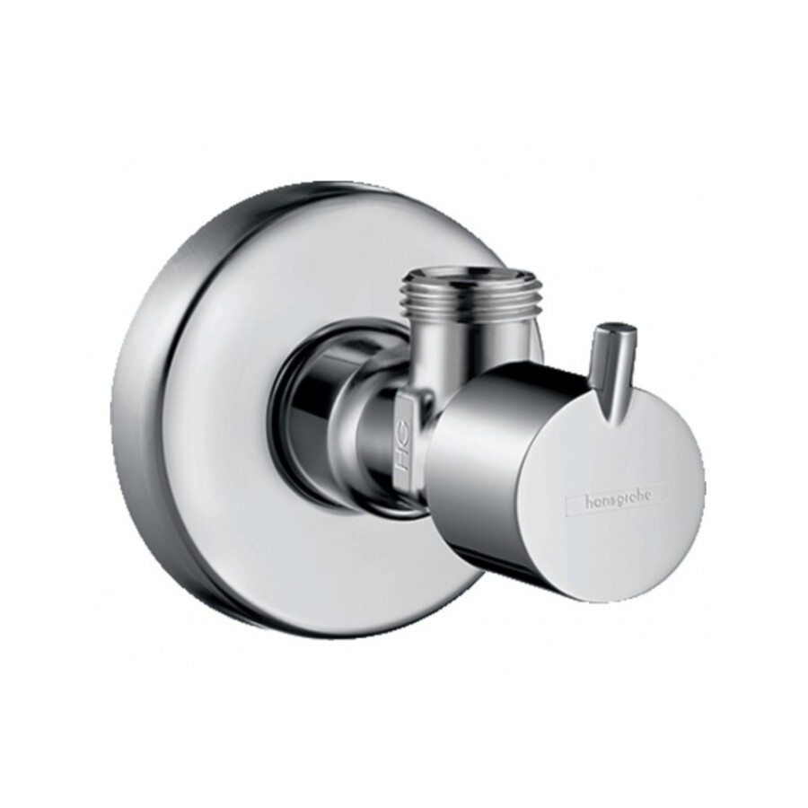 Hansgrohe угловой вентиль S 3/8х1/2 с рукояткой хром 13901000