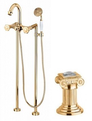 Cezares Aphrodite смеситель напольный для ванны золото APHRODITE-VDP-03/24-Sw