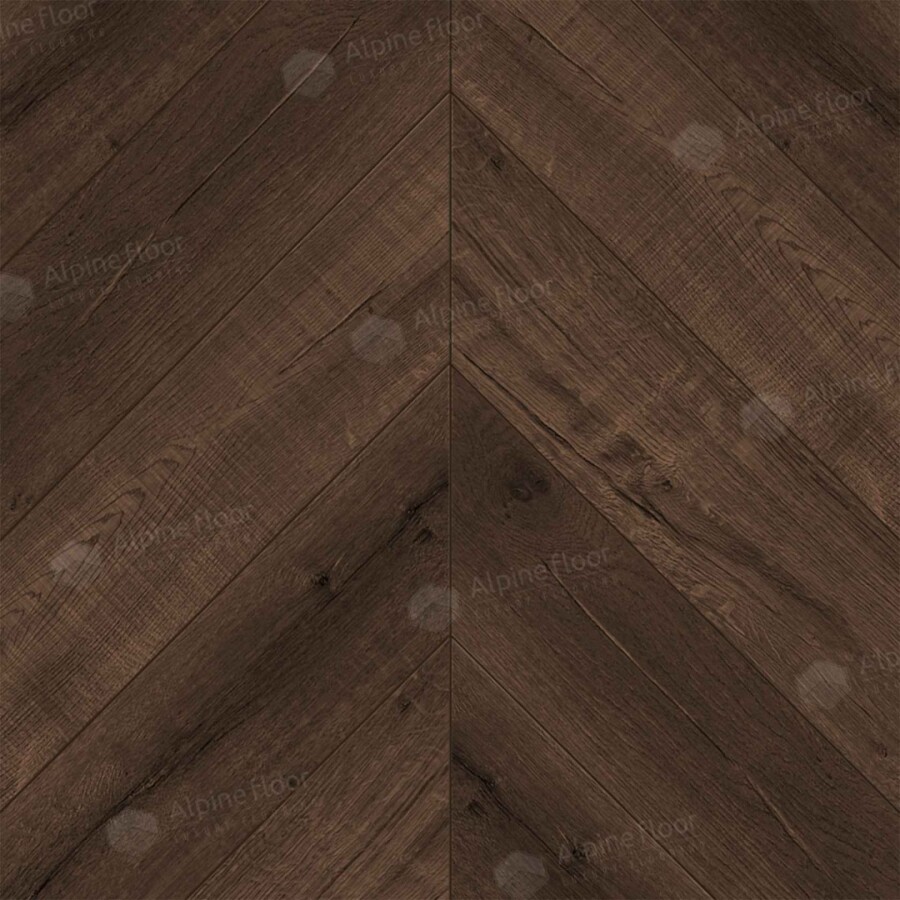 Alpine Floor Chevron Alpine SPC ламинат Дуб Мокка ЕСО 18-12 600х127х5 mm