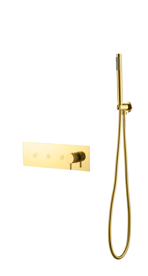 Встраиваемый смеситель с ручным душем Boheme Fusion Gold 130-SYS-G