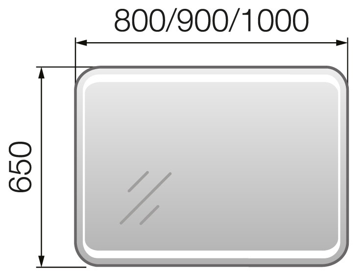 Зеркальное полотно 1 Marka Eco 100 У72595