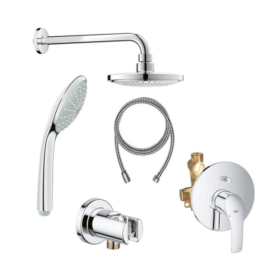 Grohe Eurosmart New 124353 Промо-комплект встраиваемый смеситель для ванны, набор верхнего душа