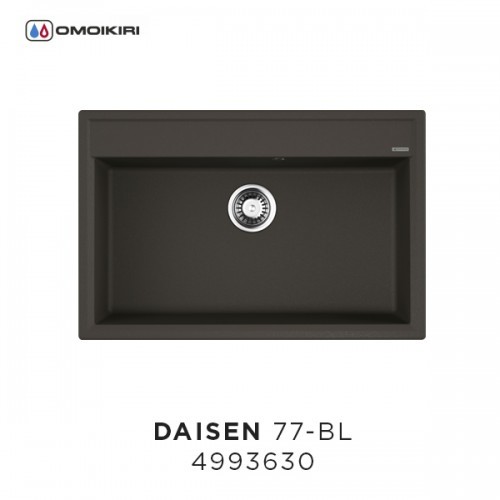 Omoikiri Daisen 77-BL 4993630 кухонная мойка аrtgranit черный 77х51 см