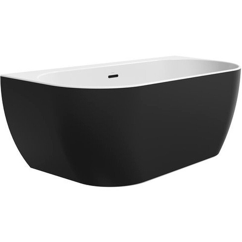 Ravak Freedom W 166*80 акриловая ванна черная отдельностоящая овальная XC00100027