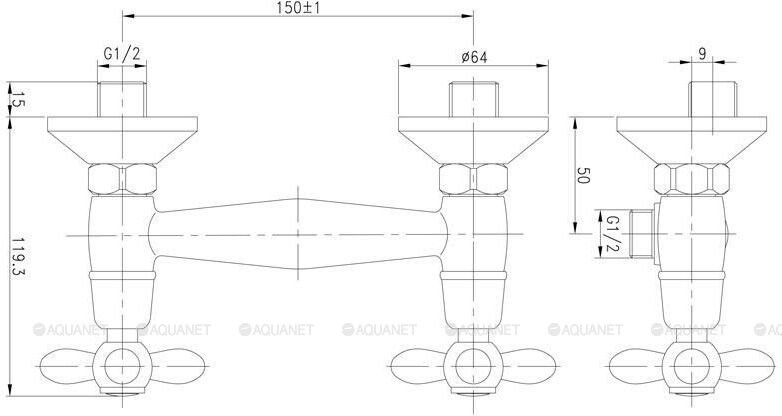 Aquanet Opera SD98907 смеситель для душа хром