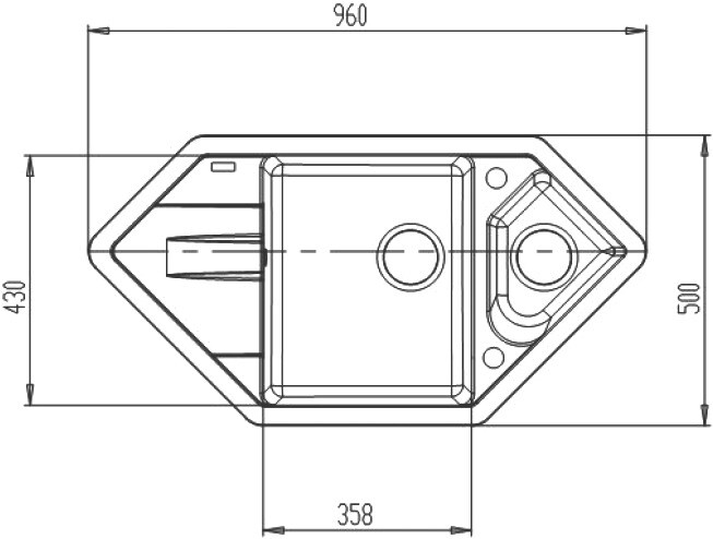 Iddis Vane G V28P965i87 Мойка кухонная