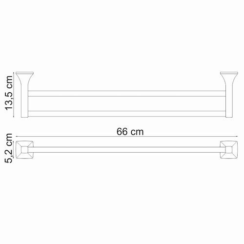 WasserKRAFT Wern K-2540 полотенцедержатель хром