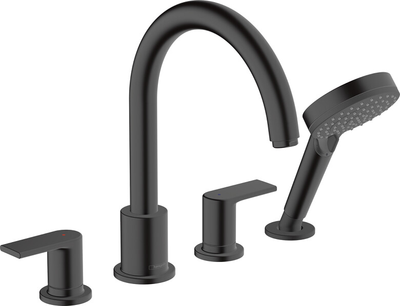 Hansgrohe Vernis Shape 71459670 смеситель на борт ванны черный