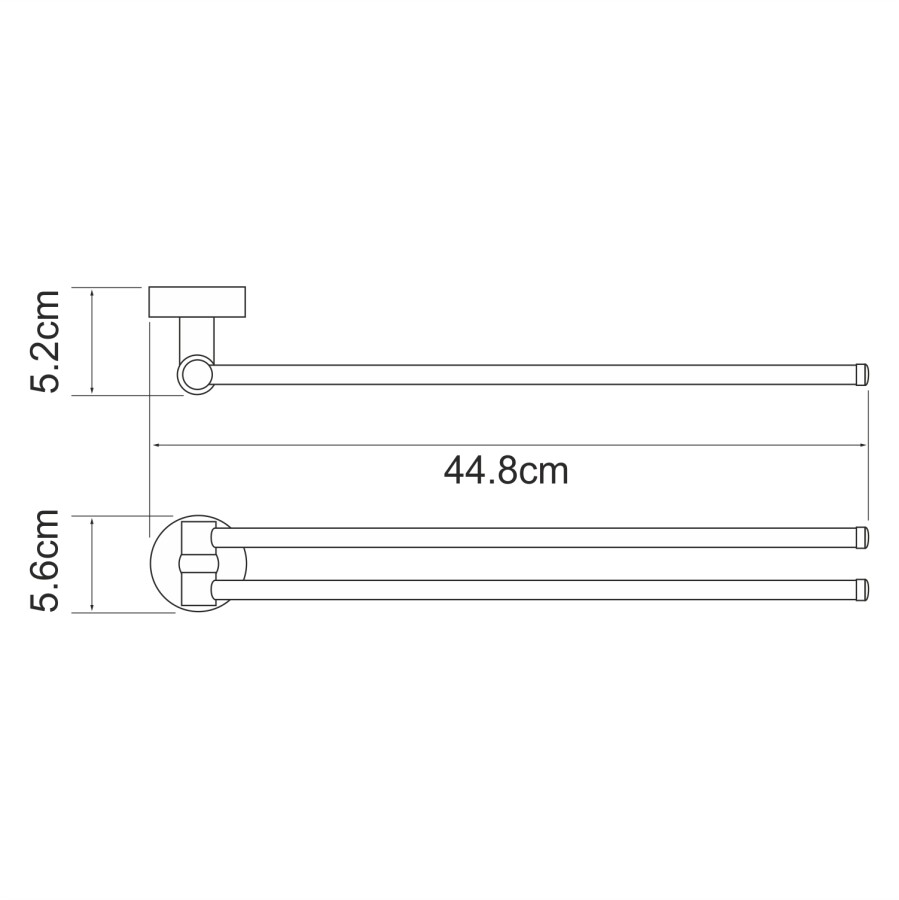 WasserKRAFT Isen K-4031 полотенцедержатель хром