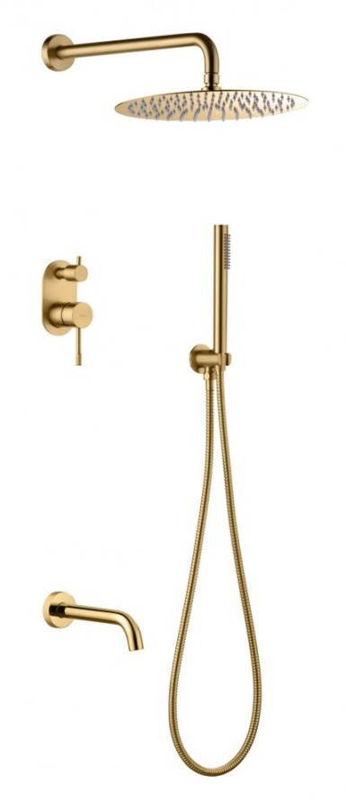 Душевая система с изливом Boheme Uno Matt Gold 464-2-MG