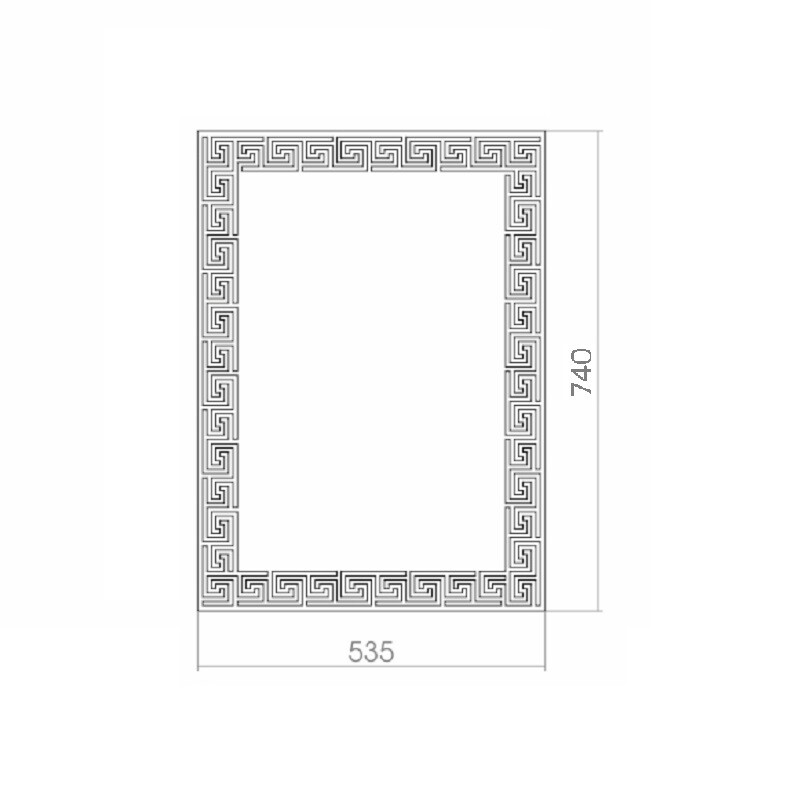 Зеркальное полотно Loranto Каир 535x740 00000000298
