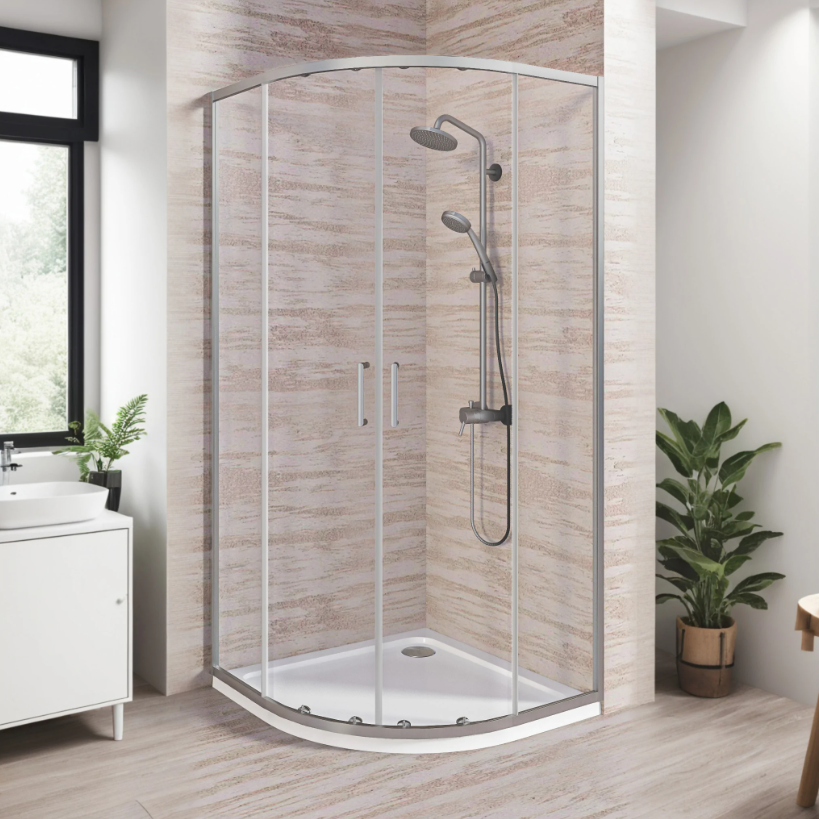 BAS Lite R-100-C-CH душевое ограждение 1000х1000х1900 Хром ЛТ00003
