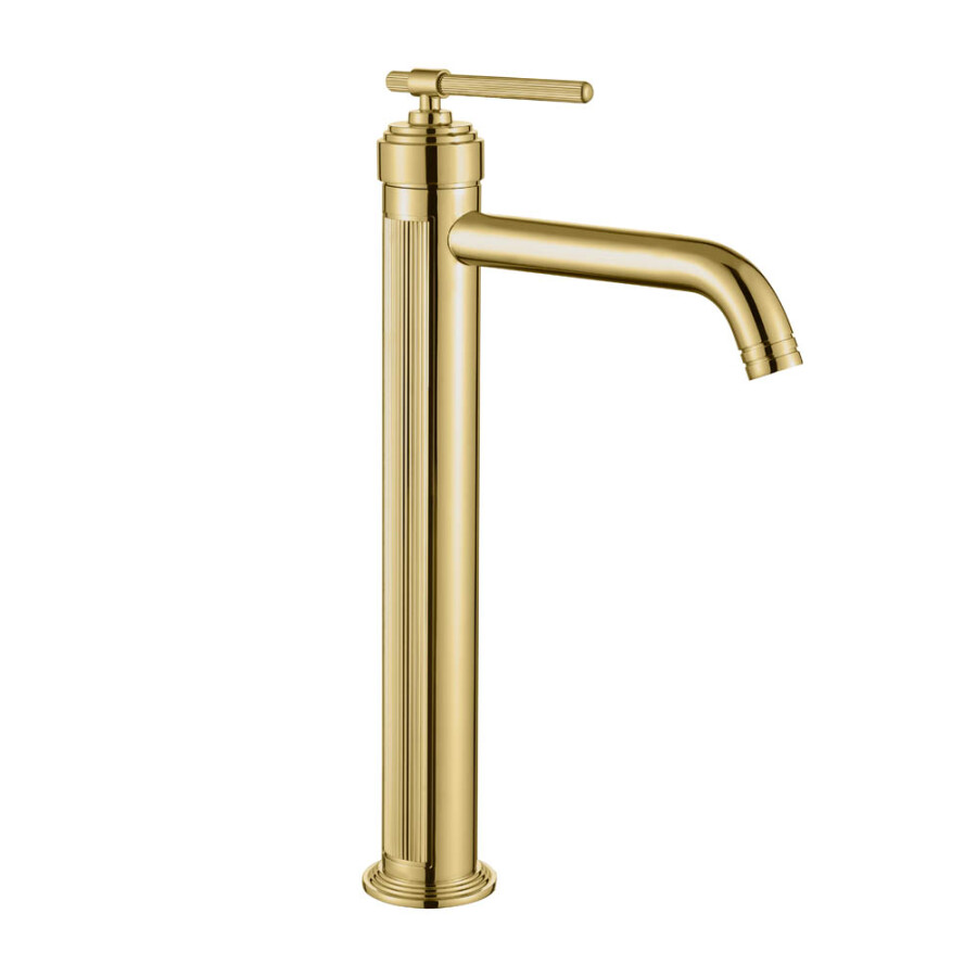 Смеситель для умывальника высокий Boheme Eterna Gold 172-G