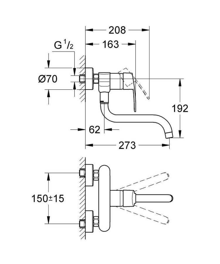 Grohe Eurostyle Cosmopolitan 33982002 смеситель для кухни хром