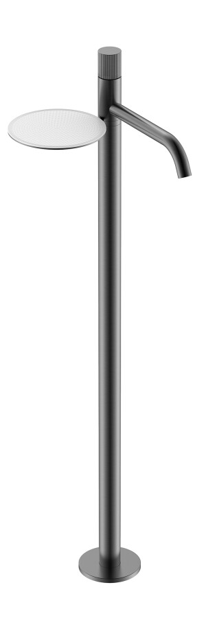 Смеситель для раковины напольный Boheme Stick ручка Linea Gun Metal 120-GM.3