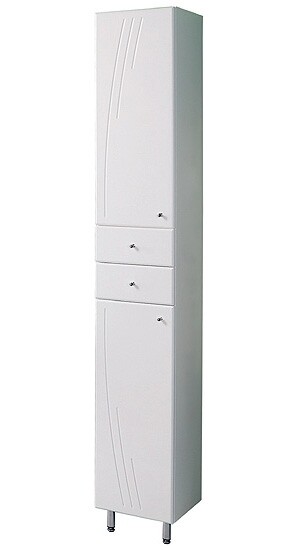 Акватон Минима 1A132203MN01L шкаф-пенал напольный, левый, белый