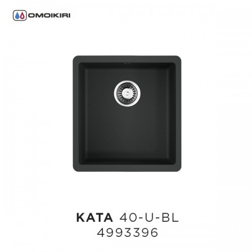 Omoikiri Kata 40-U-BL 4993396 кухонная мойка аrtgranit черный 40х42 см