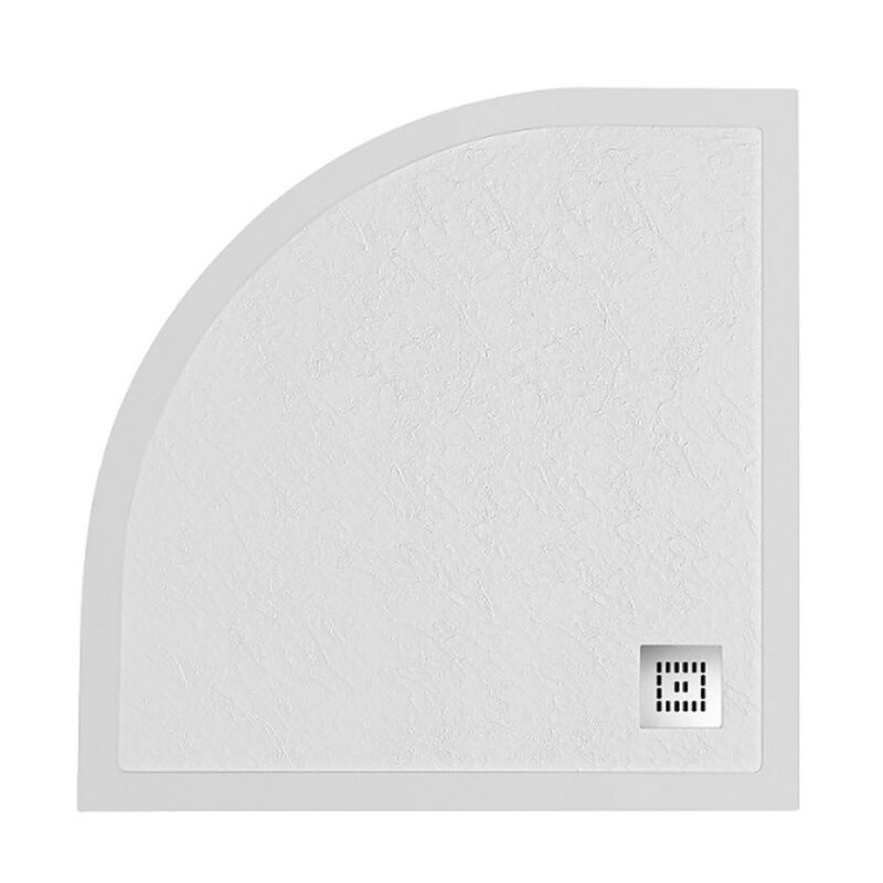 Поддон из искусственного мрамора Belbagno TRAY-MR-UNO-R-90-550-35-W-CR