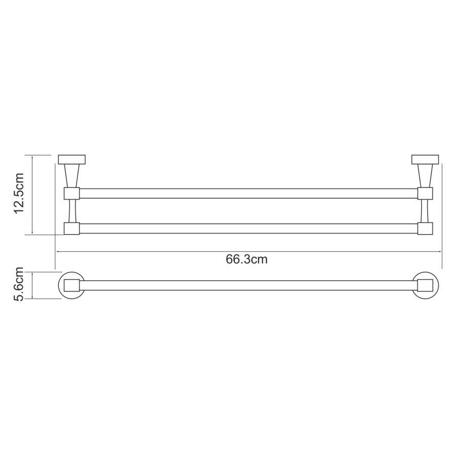 WasserKRAFT Isen K-4040 полотенцедержатель хром