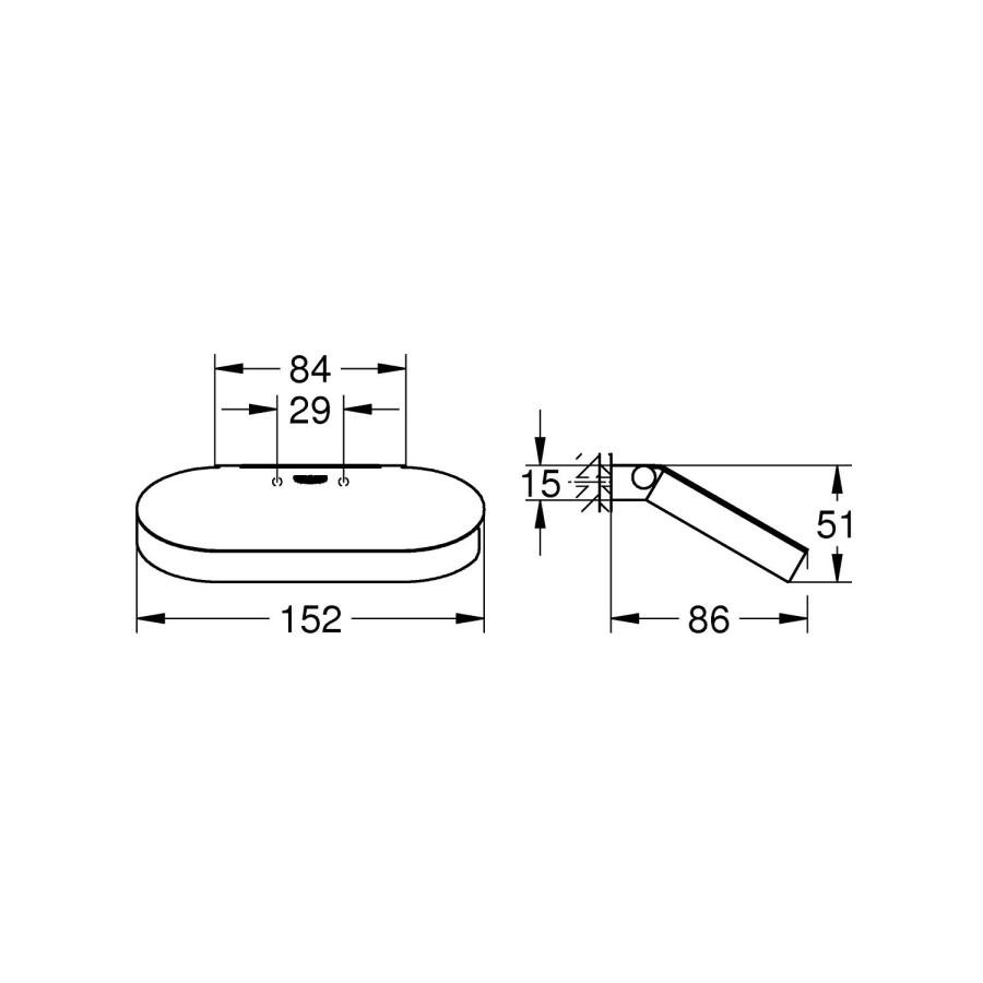 Grohe Selection 41069000 держатель для туалетной бумаги