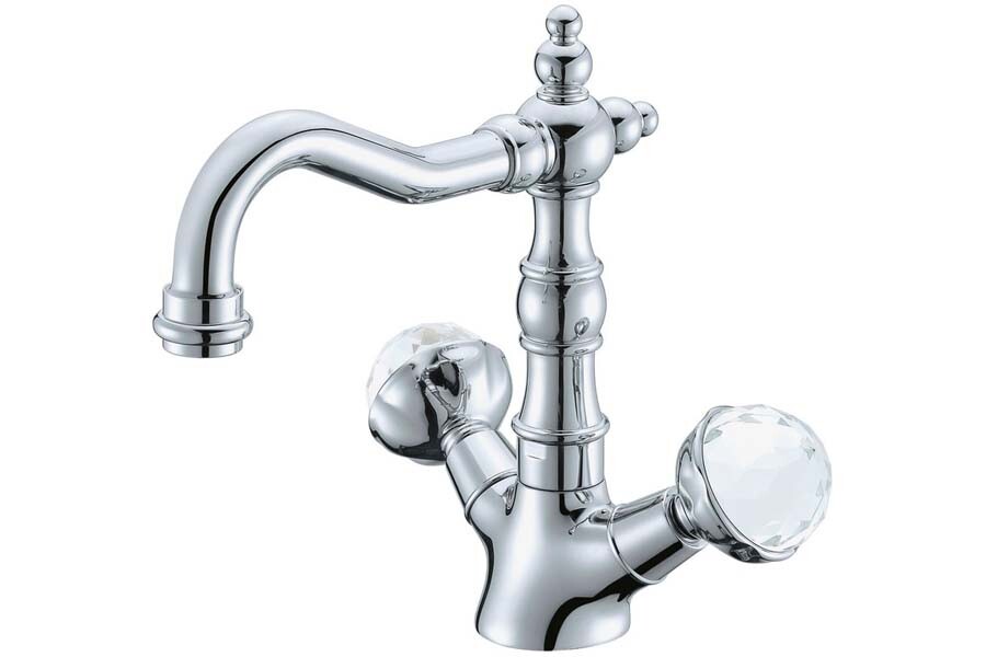 Смеситель для раковины высокий Boheme Brilante Presente Хром с кристаллом Swarovski 352