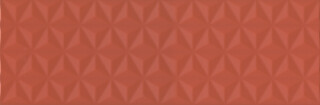 12120R Диагональ красный структура обрезной 25х75 керамическая плитка