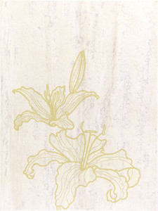 Сокол Травертин 33х44см декор настенный лилия 2